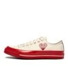 Comme Des Garcons PLAY X Converse Chuck 70 Low Shoes Egret/Red -Rooted Store buy A01796C 1 rooted nashville