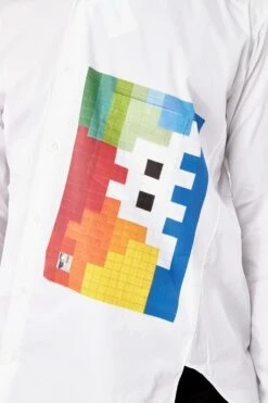 Comme Des Garcons SHIRT Off-Centre Shirt 'White' -Rooted Store buy Comme des Garcons SHIRT Button Up Shirt FJ B033 W22 1 4 rooted nashville