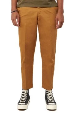 Maison Kitsune Mens Camel Pants