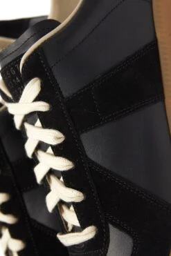 Maison Margiela Replica 'Black' -Rooted Store buy Maison Margiela Replica Black Suede 4 rooted nashville