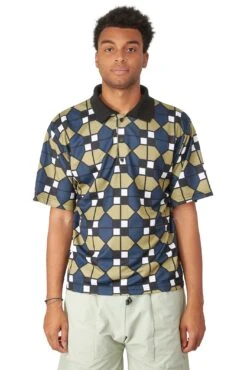 WHIM Mens Micro Poly Pique Golf Shirt 'Black'