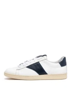 RHUDE Mens Court Shoe 'White/Navy'