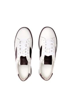 RHUDE Mens Court Shoe 'White/Maroon' -Rooted Store buy Rhude Court Shoe RHFW22FO08489807 3 rooted nashville