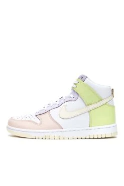 Womens Nike Dunk High 'White/Lemon Twist'